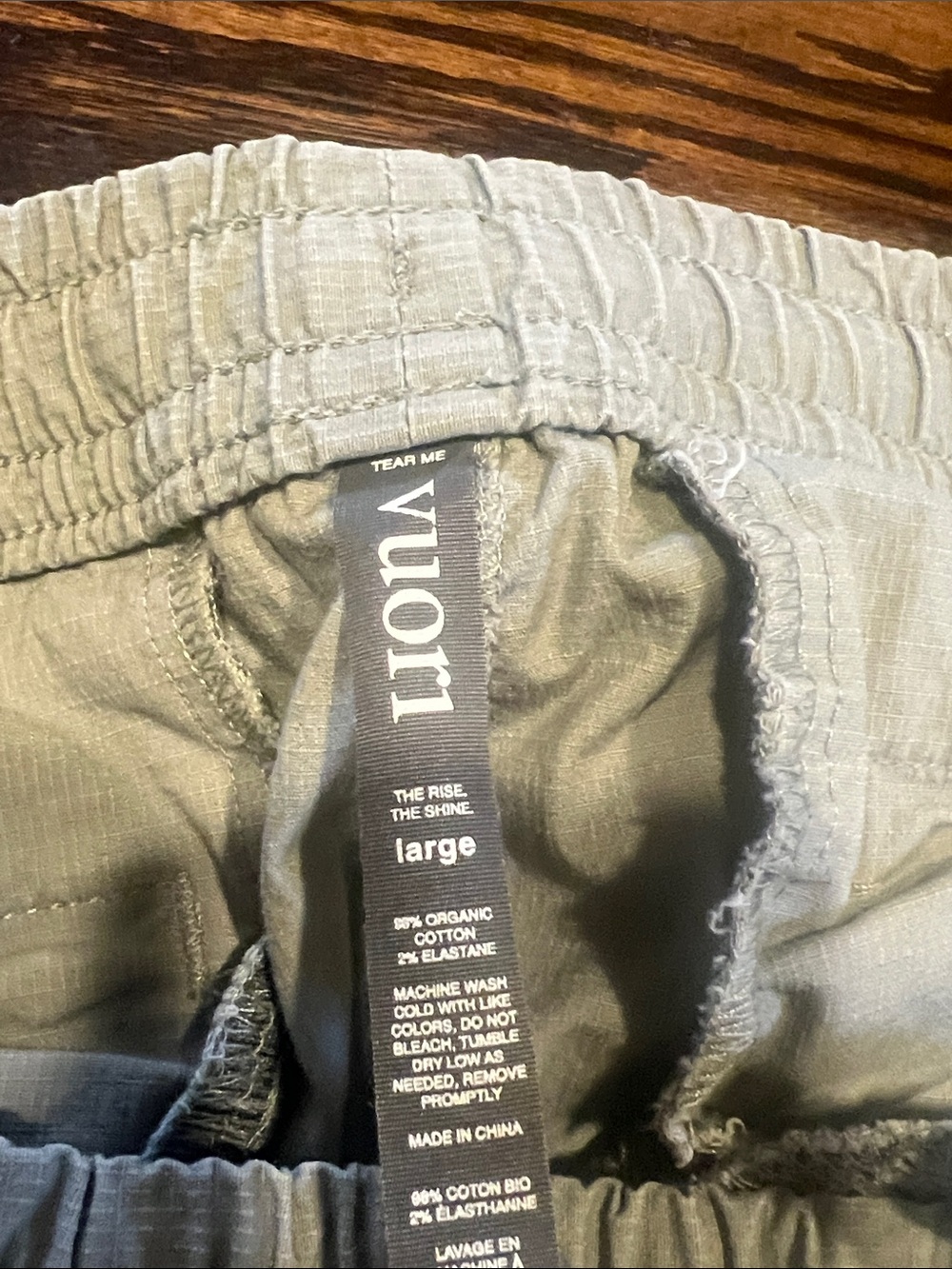 Vuori Ripstop Sage Green Elastic-Waist Women’s Shorts - Picture 4 of 4